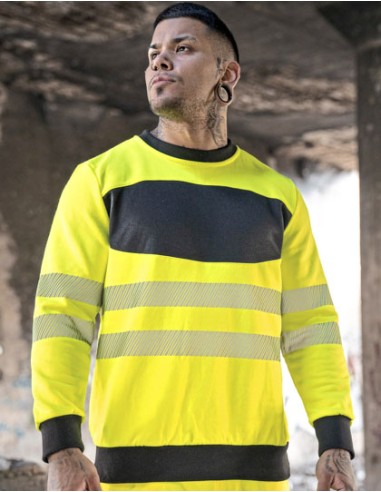 KOR-EOSSW-EOS Hi-Vis Workwear Sweatshirt With Printing Area